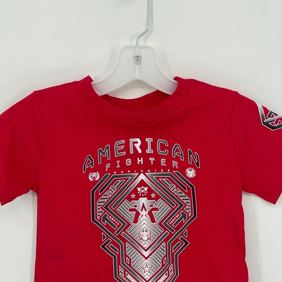 AMERICAN FIGHTER Toddler 5T Red Short Sleeve T-Shirt (31) - Picture 2 of 5